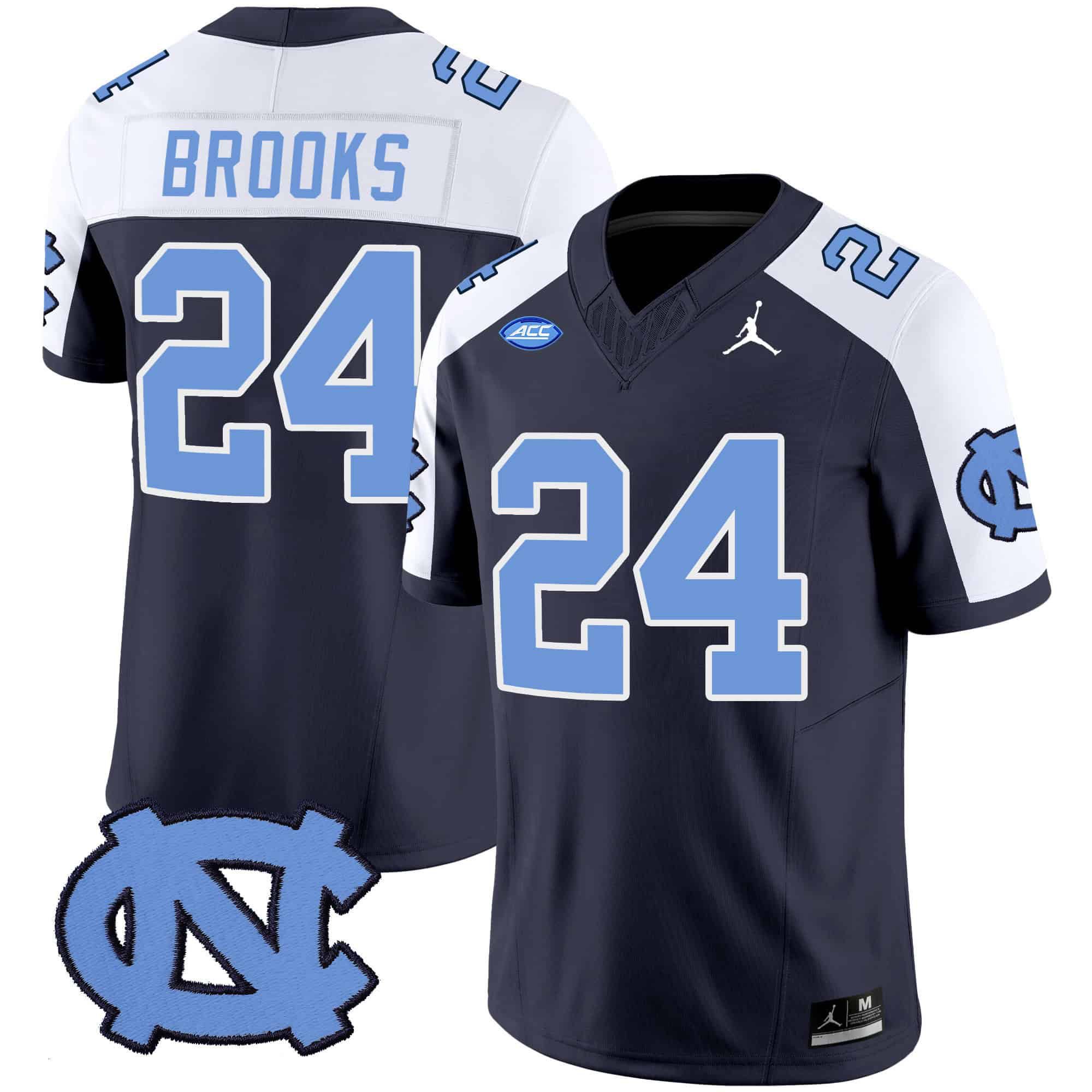 Men North Carolina Tar Heels #24 Brooks Drak Blue 2024 Vapor Limited NCAA Jersey->indianapolis colts->NFL Jersey